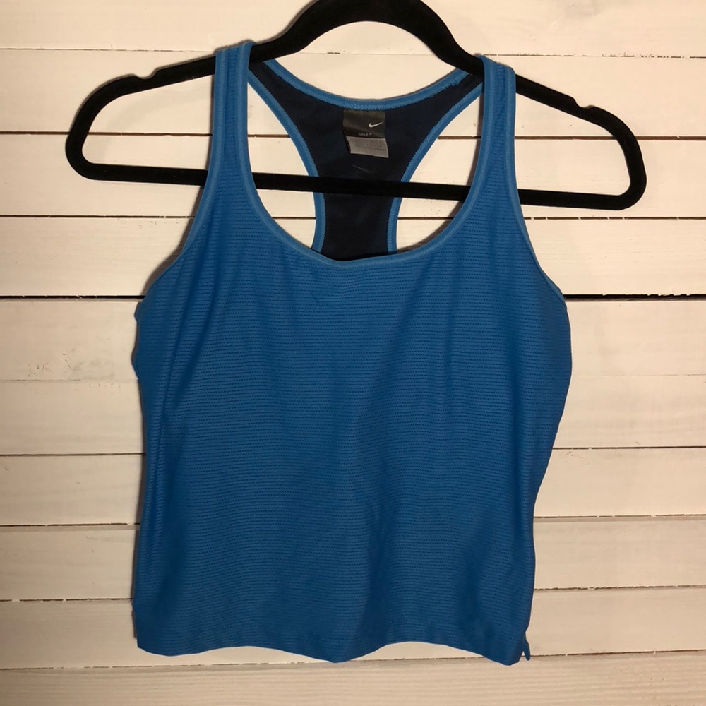 Blue Nike Dri-Fir Workout Tank